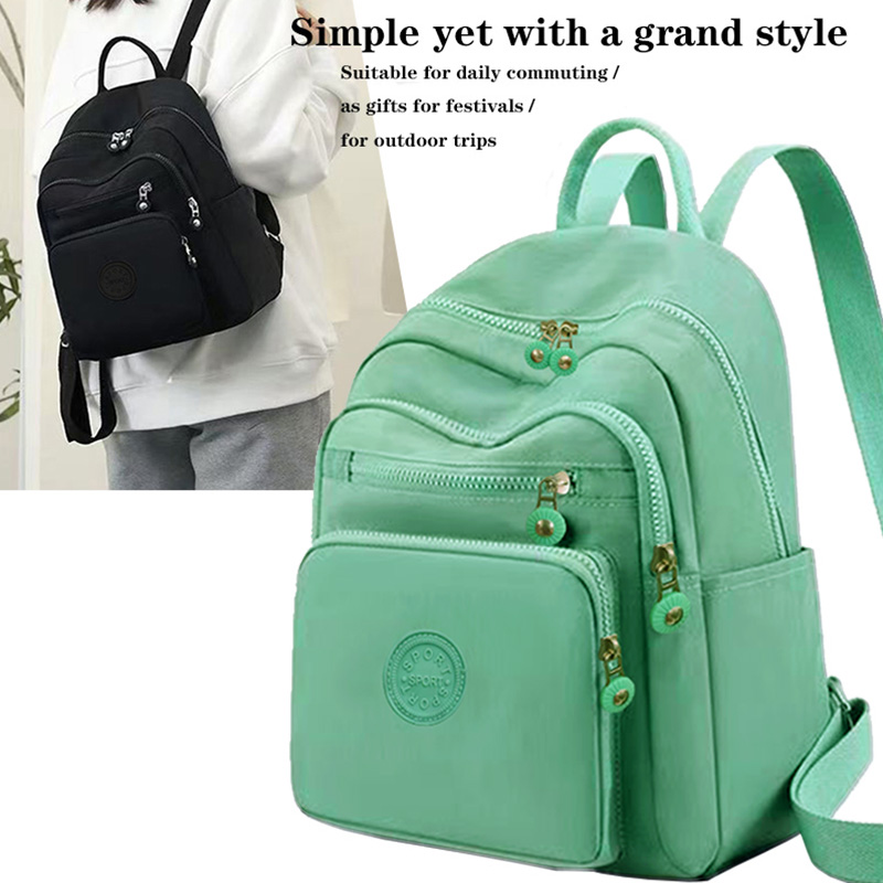 Canvas Backpack Casual - Sac à dos multicolore élégant, sangle