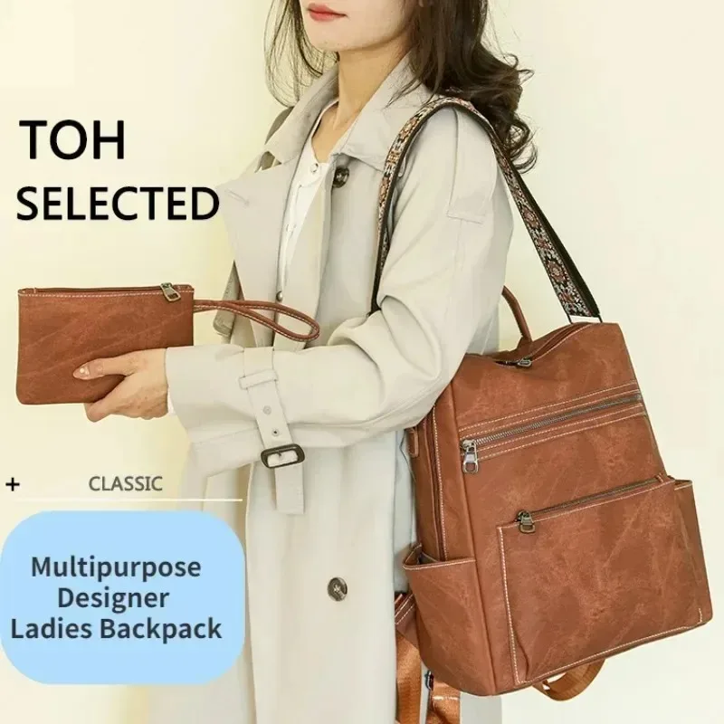 Sac à dos en cuir PU pour femm - Travel Backpack Anti Theft avis et prix